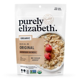 purely elizabeth. Organic Gluten Free Superfood Oat Cups with Protein and Fiber 10 Ounce
