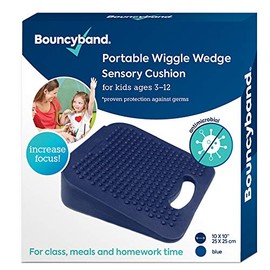 Bouncy Bands Wedge Wiggle Seat Sensory Cushion (10” Square)
