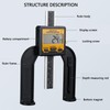 Digital Depth Gauge, 0.01mm Resolution LCD Display Digital Height Gauge