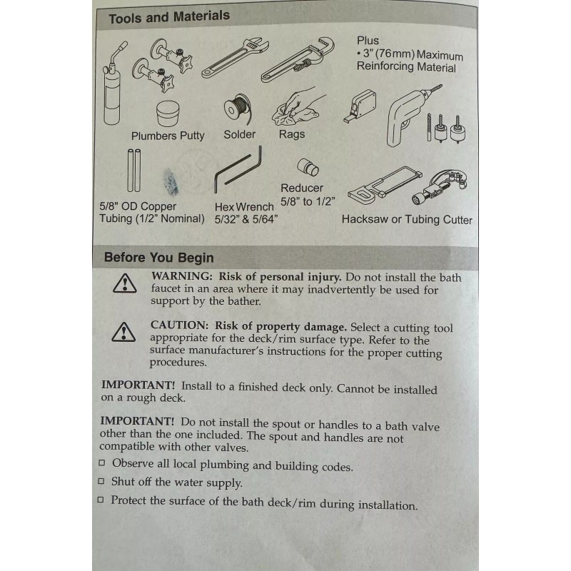 KOHLER Special Composed K-73078-ZZ-CP Bath Deck Mount Faucet