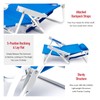 SunnyFeel Extra Wide 28" Low Beach Chair 5 Position Lay