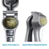 Garlic Press, Garlic Mincer Easy-squeeze Ergonomic Handle, Rust Proof, No
