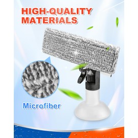 DR DAPPER Window Vacuum Pads Compatible with Kärcher WV 1 WV 6 Squeegee for Shower Glass, Microfiber Windows Pads Compatible with Karcher Steam Cleaner, Electric Squeegee for Window Cleaner - 2 Pack