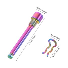 Kisangel Alloy Brake Pad Bolts and Pins for Mountain Bike Oil Disc Brakes Vibrant Caliper Bolt Pins with Easy Installation Enhanced Responsive Braking for Cycling Safety and Control