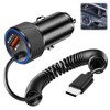 Adattatore per accendisigari USB C, 3,4 A, rapido da auto