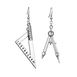 Heart Scissors Dangle Earrings Punk Infinity Love Heart Shears Drop Earrings for Women Hairdresser Fashion Jewelry Gifts, Metal, estrás