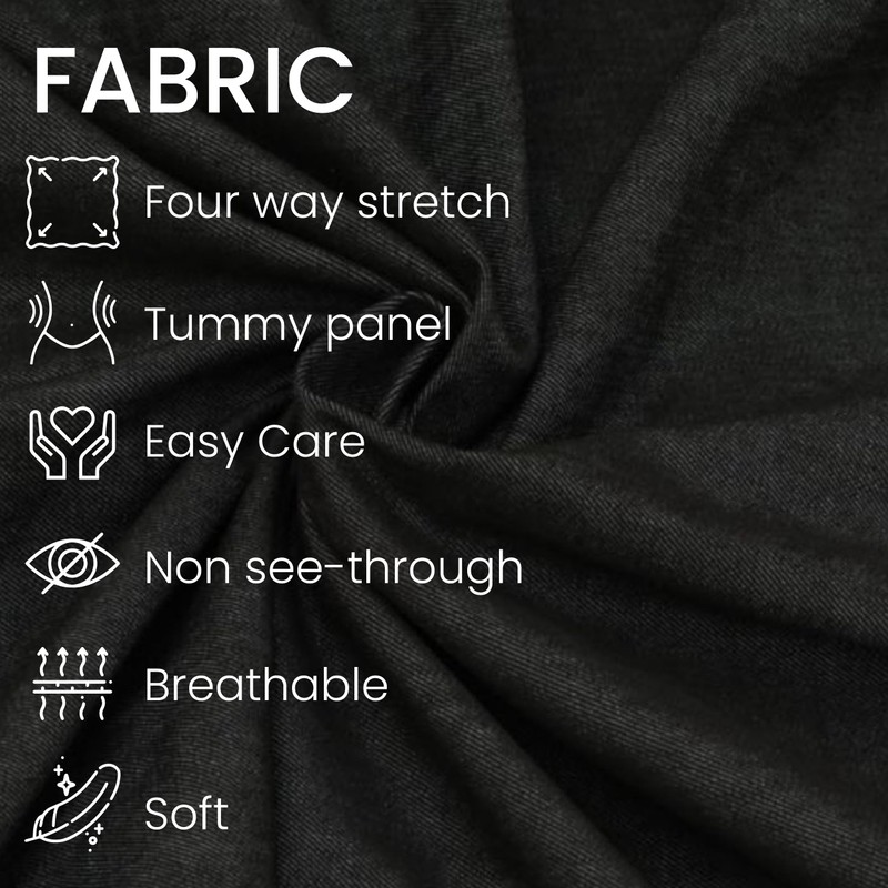 SLIM-SATION Women's Wide Band Pull on Straight Leg Capri with