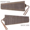 Tool Roll Up Organizer Bag, Heavy Duty 16oz Waxed Canvas