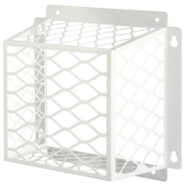 Dryer Vent Bird Guard,Dryer Vent Cover Guard for Most 3" to 4" Bathroom Exhaust Fan Ventilation Cover,7"Lx7"Wx5"H Steel Ventilation Bird Cage for Exhaust Fan Cover,White