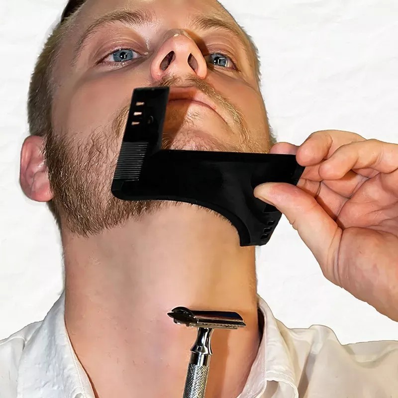 Veraly Peine Plantilla Diseño Moldeado Barba Bigote Afeitado Barber
