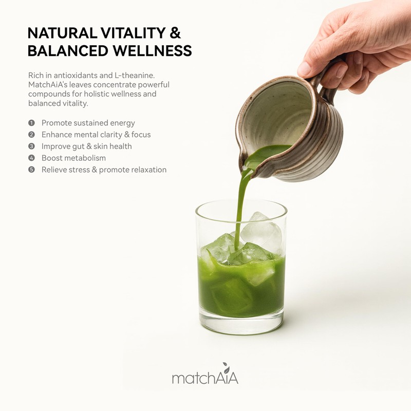 MatchAiA Organic Ceremonial Matcha Green Tea Powder - Superior Ceremonial
