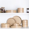 TheTerra Ceramic Dinnerware Sets for 6, 18 Pieces Handmade Reactive