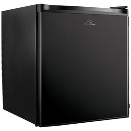 Commercial Cool CCR16B Compact Single Door Refrigerator and Freezer, 1.6 Cu. Ft. Mini Fridge, Black