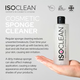 ISOCLEAN Makeup Sponge Cleaner - 525ml - Vegan, Cruelty Free, Hygienic, Easy to Use & Long-Lasting, Professional Cosmetic Grade