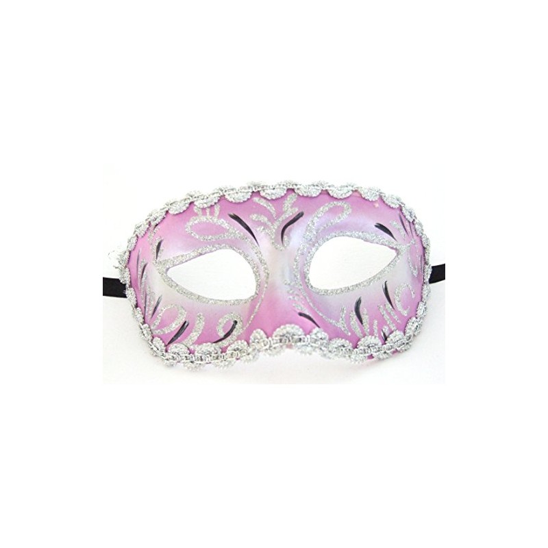 Griffin Trader Venetian Eye Mask Lavendar & Silver Costume Prom