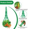 Poultry Vegetable String Bags for Chickens：2PCS Hanging Feeding Net Dispensers