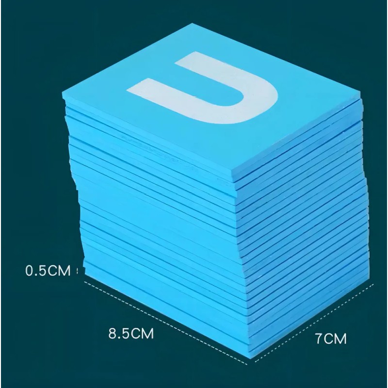 Letras De Papel De Lija Montessori, Material Didáctico