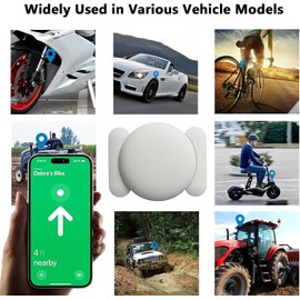 Hongtop H GPS Tracking Device for Cars, 1PCS Real Time GPS Tracker Device for Vehicles Work with Find My (iOS Only), Car Tracker Device Hidden with Magnetic Waterproof Case, White