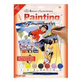 Royal & Langnickel Painting by Numbers A4 Size Skateboarder Designed Painting Set