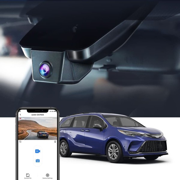 Fitcamx 4K Dash Cam Suitable for Toyota Sienna 2021 2022