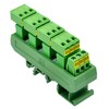 Slim DIN Rail Mount 10A/300V Pluggable Screw Terminal Block Distribution