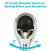 DURATECH Stubby Ratchet Set, 3/8" & 1/4” Dual Head Ratchet