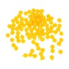 100pcs Yellow TPR Semi-Floating Fishing Lures with Corn Scent, 0.8cm/1cm