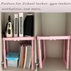 Adjustable Locker Shelf Pink Height and Width Adjustable Locker Organizer