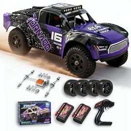 X-TMAGA Remote Control RC Cars 1:16 Monster Truck Toys Cars for Adult & Boys, 4WD Off-Road, Metal Transmission Parts, High Speed Fast 40+ KPH, 4X4 Waterproof with 2 Rechargeable Batteries (HS16-83)