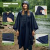 TechRise Rain Ponchos for Adults with Pocket, Waterproof Rain Poncho