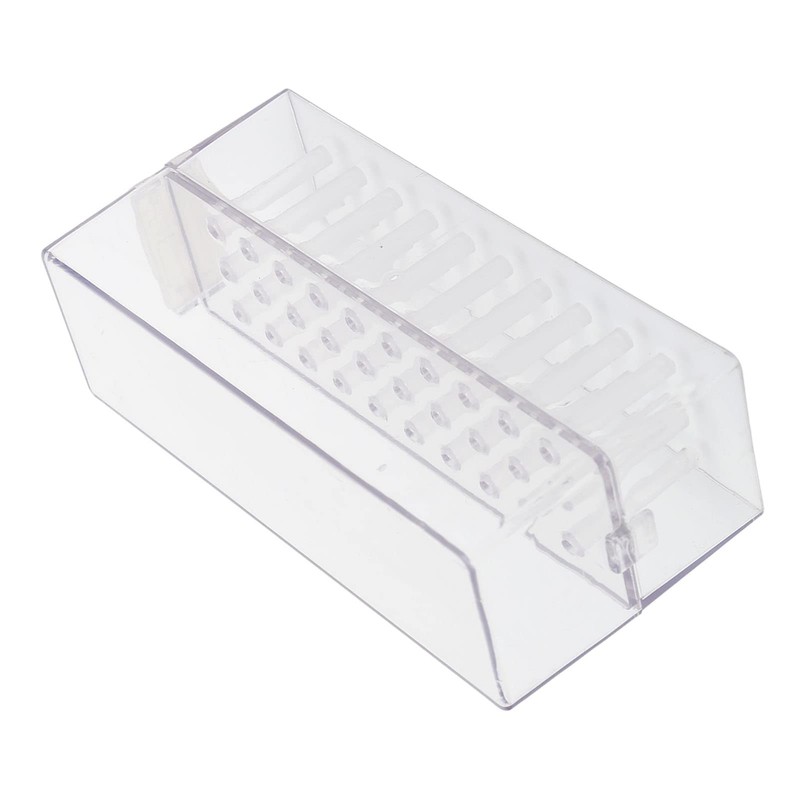 30 Holes Nail Drill Holder, Acrylic Drill Bit Case Stand,