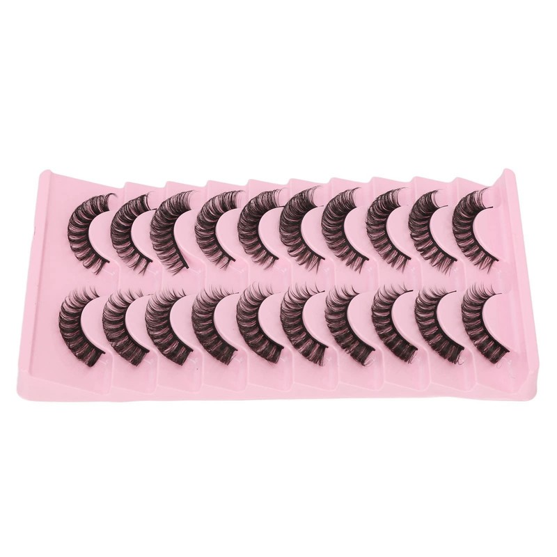 Pestañas Postizas, 10 Pares, Reutilizables, Suaves, 3D, Multicapa, Pestañas Postizas,