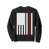 Pillow Fighting - Fighting with American Flag Sweatshirt