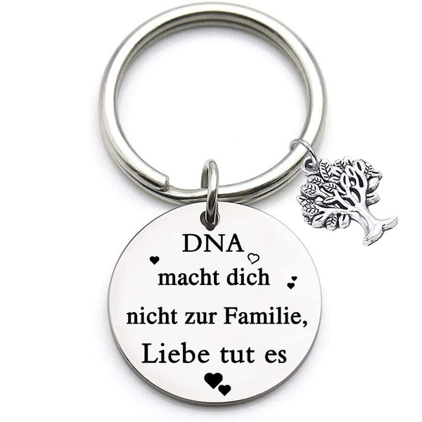 Tecreo Step-parent Keyring Gifts DNA Makes You Not Family Love