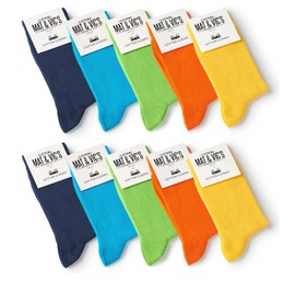 Mat & Vic's Men's Socks Women's Cotton Classic Crew Socks, Combed Cotton, Socks No Seam, Comfort Band, Black Colourful, White, EU 35–38 EU 39–42 (UK 5.5–8) 43–46 47-50 (UK 3–5, 5.5–8, 8.5–11, 12–15)