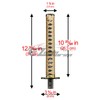 EZAUTO WRAP 26cm Gold Black Shift Knob Samurai Sword Alloy