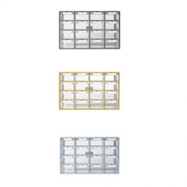 Medium 16-level drawer storage clearance yellow