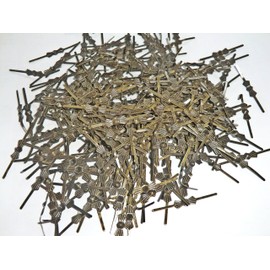 250 Antique Brass Bow Tie Clasps Metal Chandelier Light Links for Making Chains of Garlands Crystals Drops Lamp Parts Components Lighting Restoration or Crafts Beading by Seear Lights