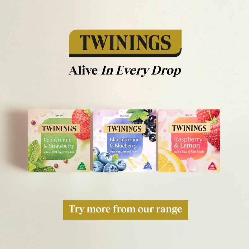 Twinings Strawberry and Elderflower Herbal Tea bags, 20 Tea bags
