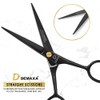 DEMAXA - 5" Professional Mustache Scissors Beard Scissors for Men