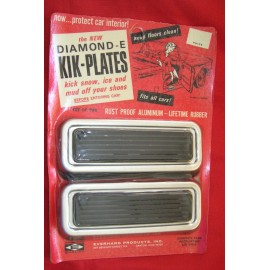 Everhard Products VINTAGE DIAMOND-E KIK-PLATES FIT ALL CARS-KICK SNOW MUD OFF SHOES-EVERHARD