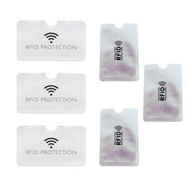 [HYOJINYO] RFID Blocker Sleeve, IC Card Interference Prevention Card Case, Anti-Skimming Magnetic Shield, Silver