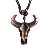 Scddboy - Collar de cabeza de toro gótico clásico con