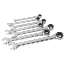 Titan 17350 7-Piece Ratcheting SAE Combination Wrench Set