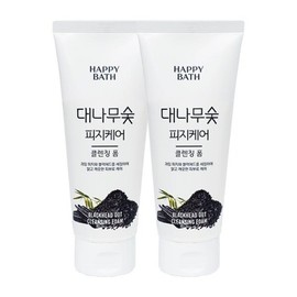 Happy Bath 해피바스 해피바스 해피바스 대나무숯 피지흡착 클렌징폼 200g x2 Happy Bath Bamboo Charcoal Oil-Absorbing Cleansing Foam 200g x2