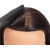 Training Head Maniqui Cabeza Cabello Natural #2 Negro. 66 Cm