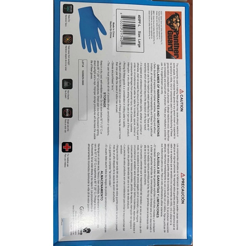 Panter Guard Guante Nitrilo/vinil 405pf