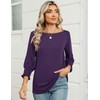 IECCP 3 Quarter Length Sleeve Tops for Women Womens Tops