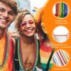 Collares de Bolitas de Plástico para Fiesta, Pack de 100