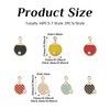 Magibeads 14Pcs Alloy Enamel Sport Charms Table Tennis Racket Pendants